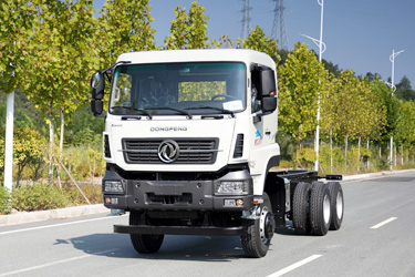 6×6東風350馬力國五越野專用底盤_六驅(qū)濰柴重型商用車_定制型工地礦山底盤廠家